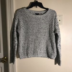 salt & pepper knit sweater